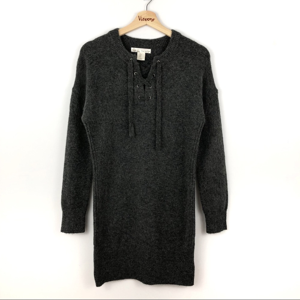 Kaisely l Dark Grey Knit Sweater Dress  S